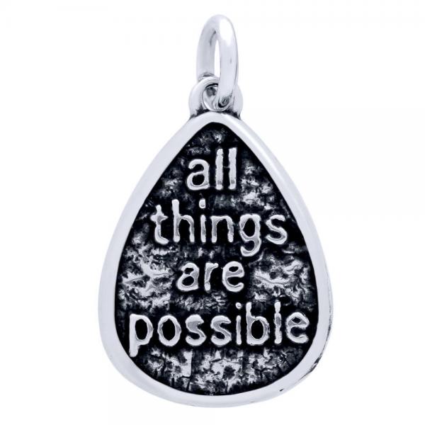 Pandant argint 925 cu doua fete I have a Dream si all things are possible PSX0601 [1]